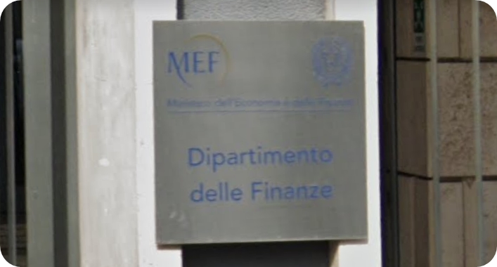 Un segno del centro di finanza pubblica